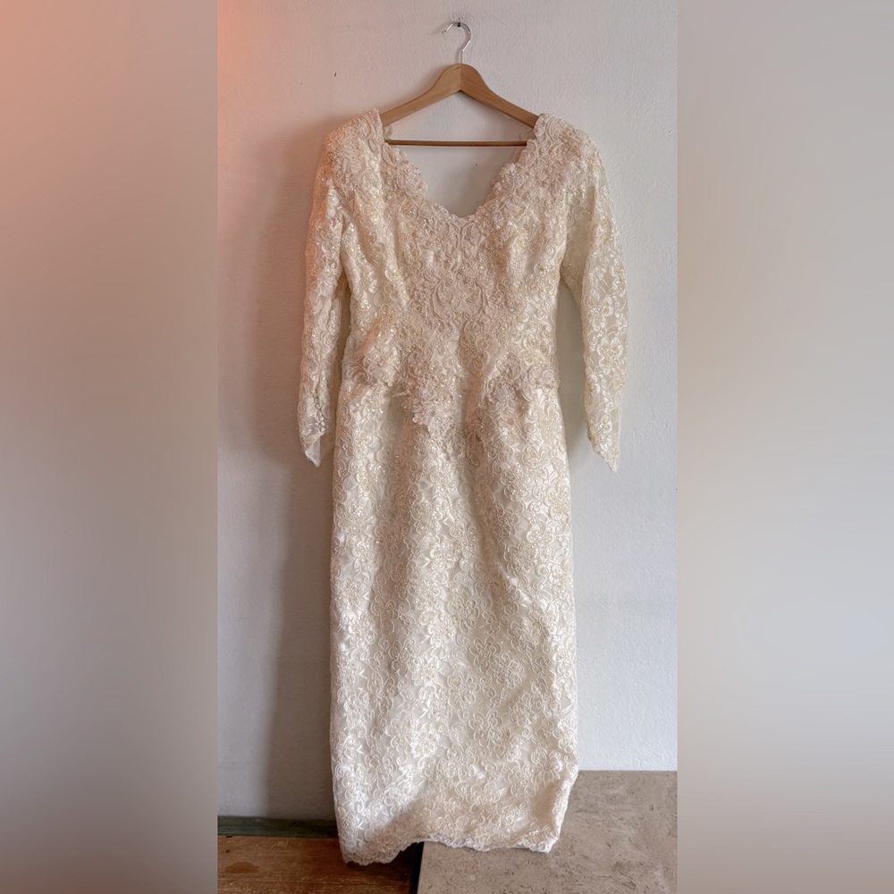 🍁50% Off Rdy 4 Fall Sale DEMETRIOS Lace Sequined Beaded Wedding Dress